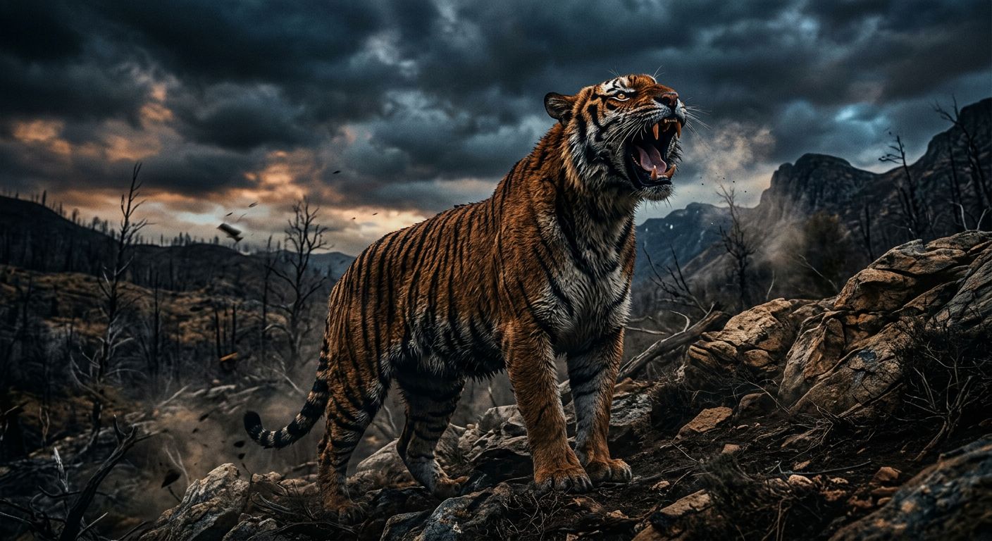 هجوم النمر في الحلم